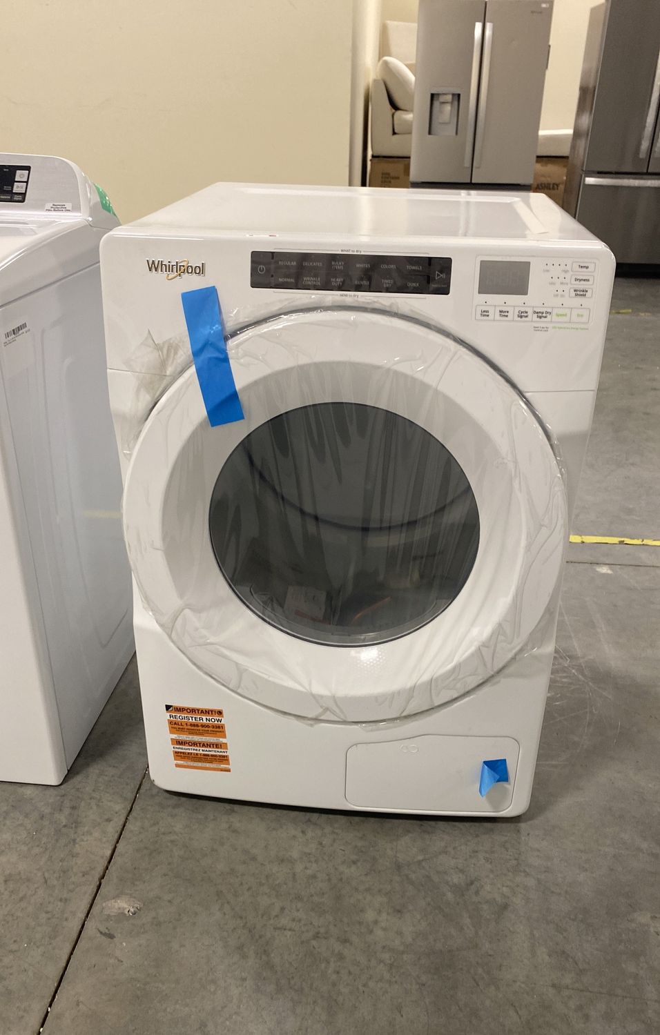 Whirlpool - 7.4 cu.ft Front Load Heat Pump Dryer with Intiutitive Touch Controls, Advanced Moisture