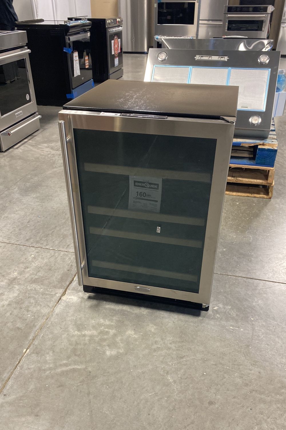 24 Inch Built-in Wine Storage with 27-Bottle Capacity, 4 Racks, Magnum Bottle Storage, Dynamic Cooling Technology, Close Door Assist Hinge System, Star-K Certified Sabbath Mode and White LED Lighting: