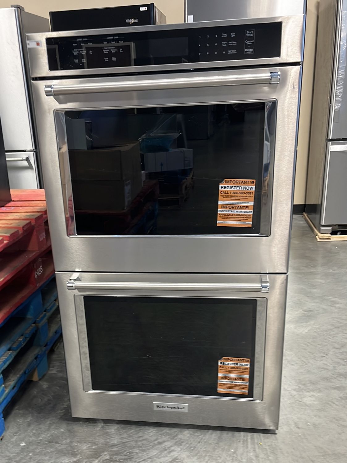 KitchenAid® 30" Stainless Steel Double Electric Wall Oven - Model # KOED530PSS - Class-B Scratch &amp; Dent Manufacturer Warranty