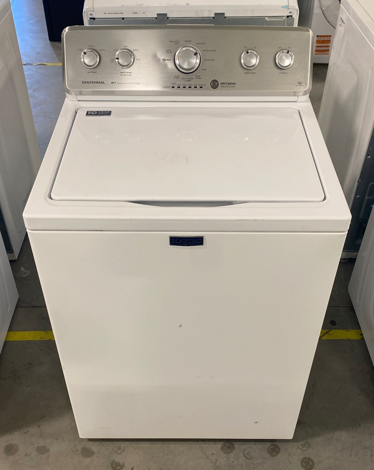 Maytag® 3.6 Cu. Ft. Large Capacity Washer with Stainless Steel Wash Basket - Model # MVWC415EW1