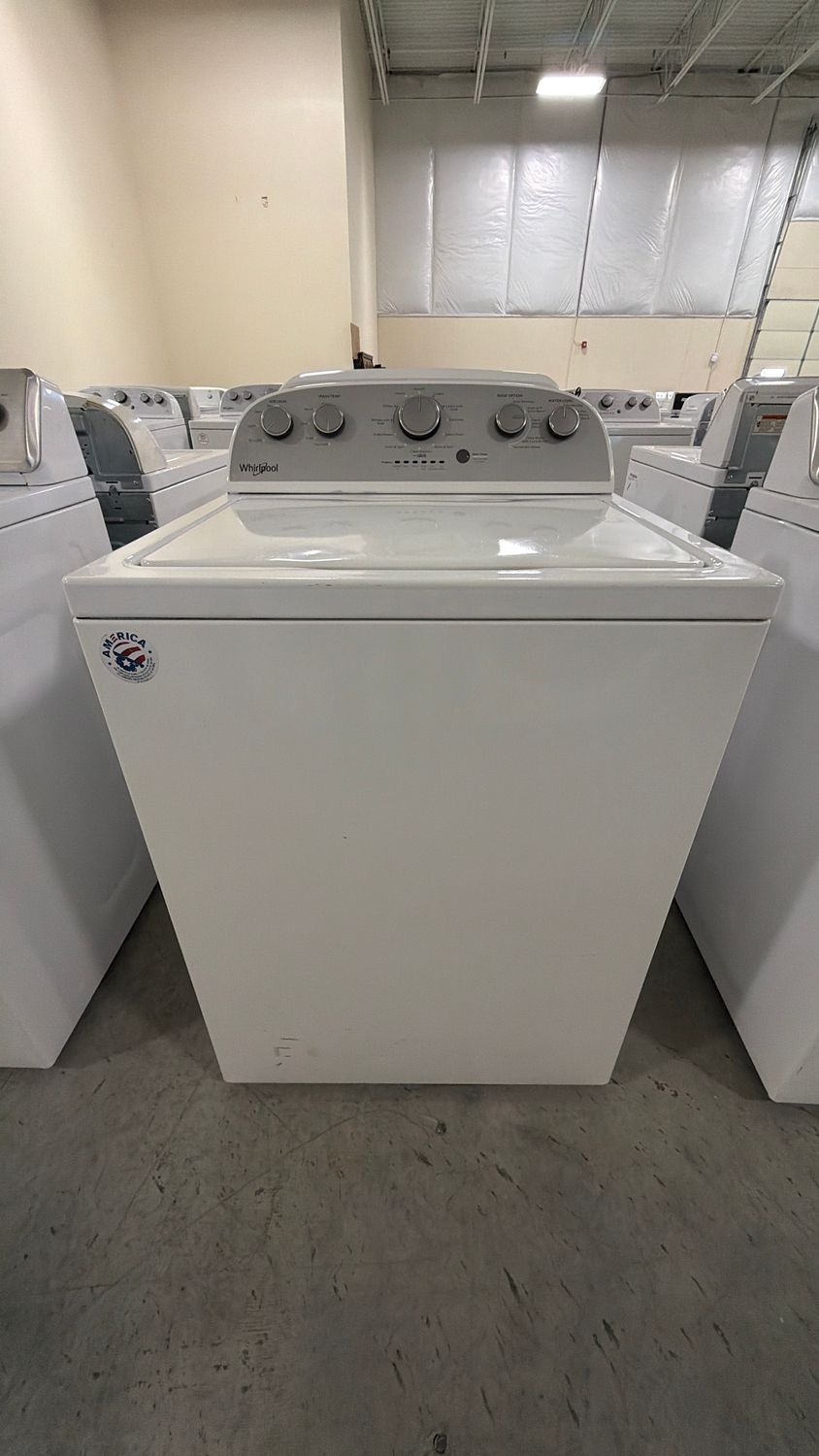 Whirlpool® 3.8 Cu. Ft. Top Load Washer with Soaking Cycles, 12 Cycles - Model # WTW4955HW1
