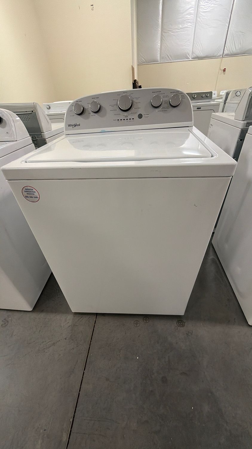 Whirlpool® 3.8 Cu. Ft. Top Load Washer with Soaking Cycles, 12 Cycles - Model # WTW4955HW3