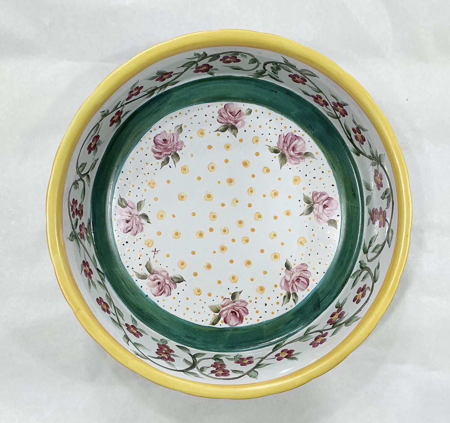 Mackenzie child inspired -Round serving dish
