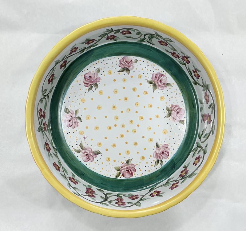 Mackenzie child inspired -Round serving dish