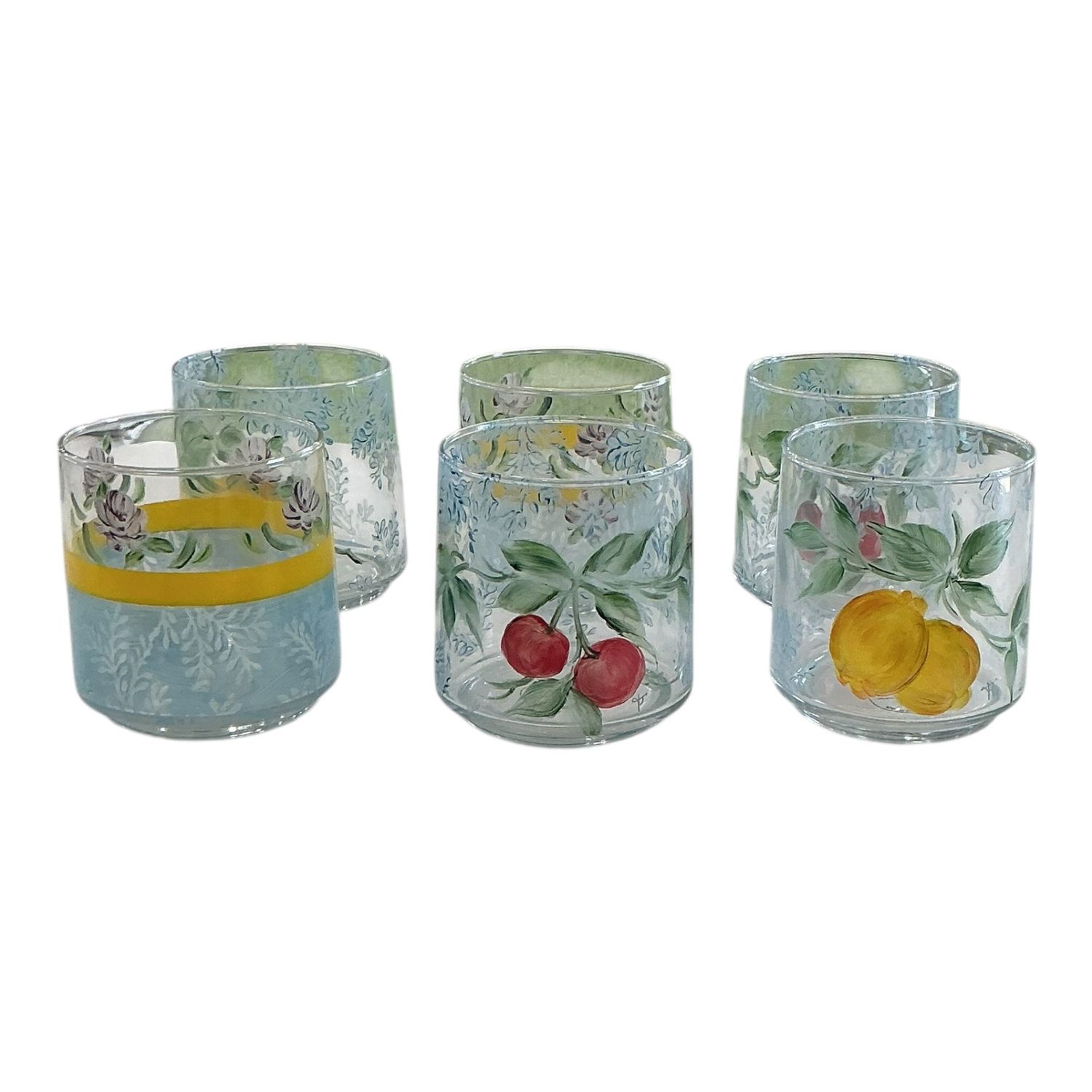 Short glasses, Design: Cherry + lemon