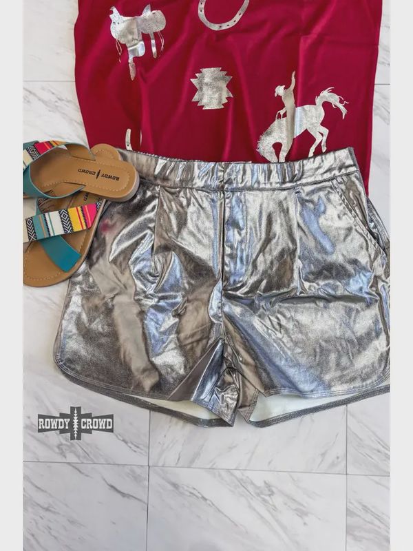 Marfa Metallic Shorts