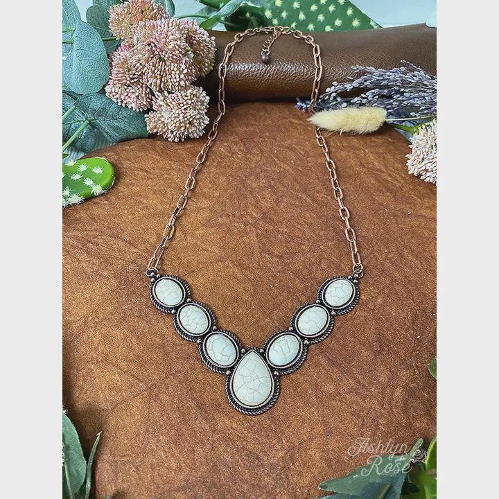 Crown Beast Cream and Cooper Necklace