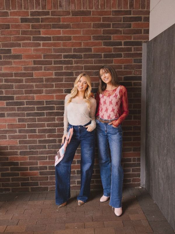 Mesh Long-Sleeve Top