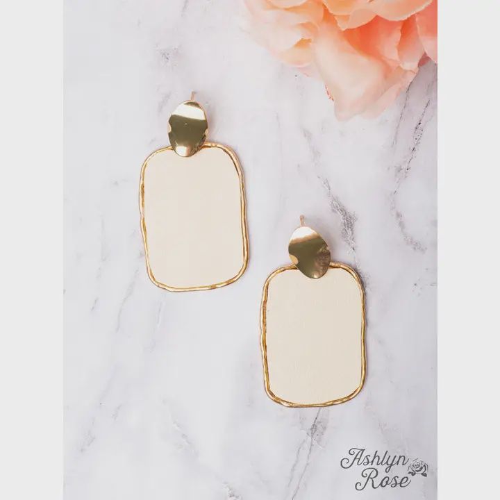 Only in L.A  Square Stud Earrings