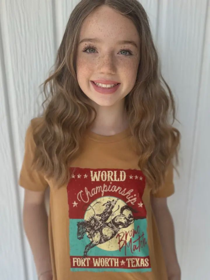 Bronc Match Tee Kids