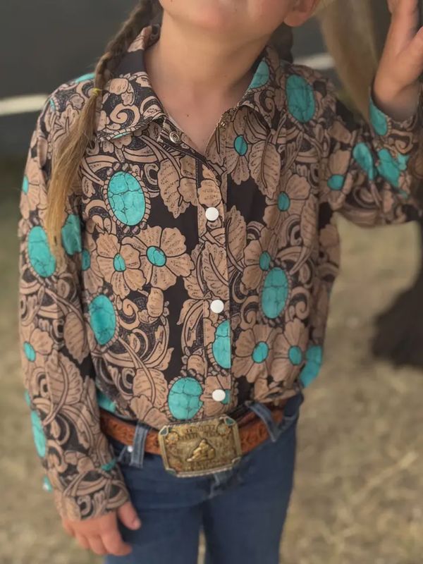Tattoos On This Town Button Up Kids