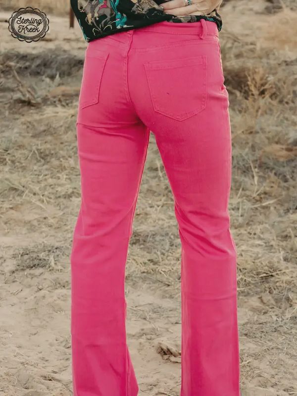 Walking West Denim Pink Long