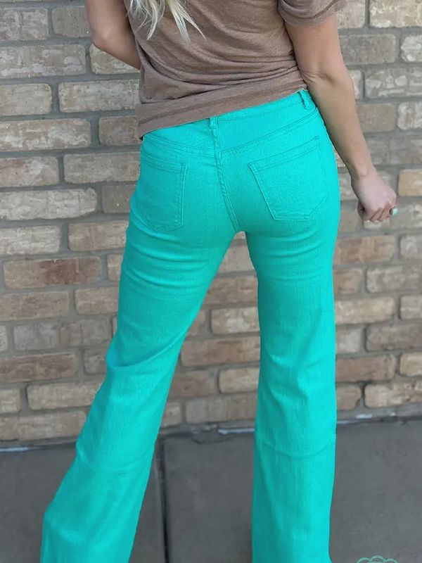 Walking West Denim Turquoise Long
