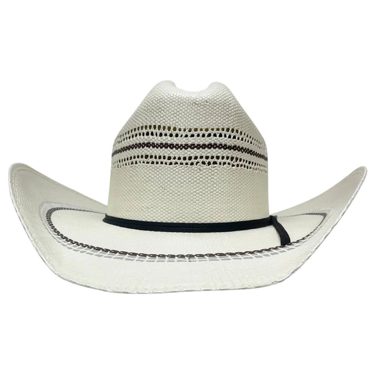 American Hat Makers Ponderosa Bicolor Straw Cattleman Western Hat