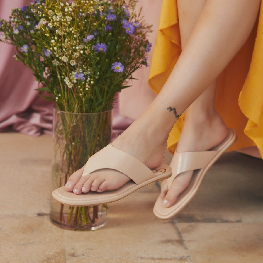 Weekly Deal Bold Upper Thong Oversized Sole Sandal