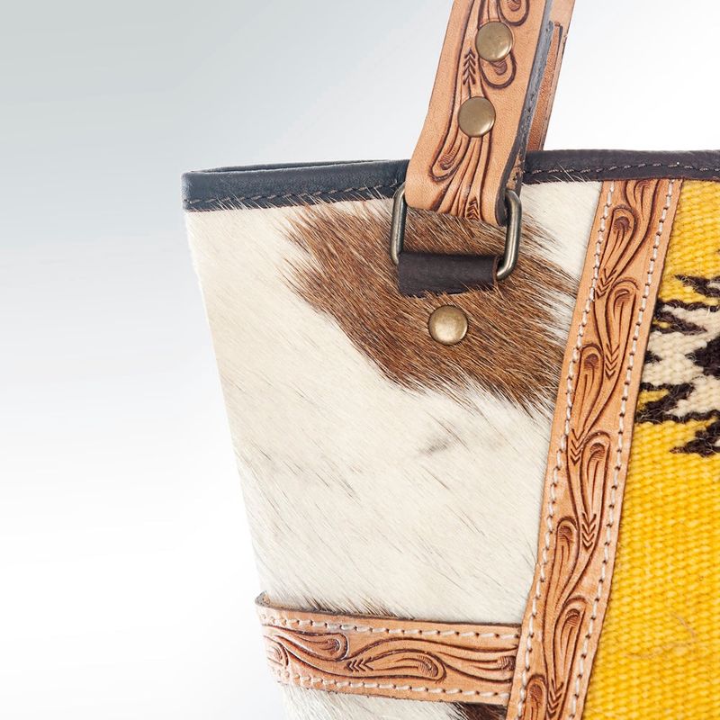 American Darling Tote Handbag Cowhide Aztec