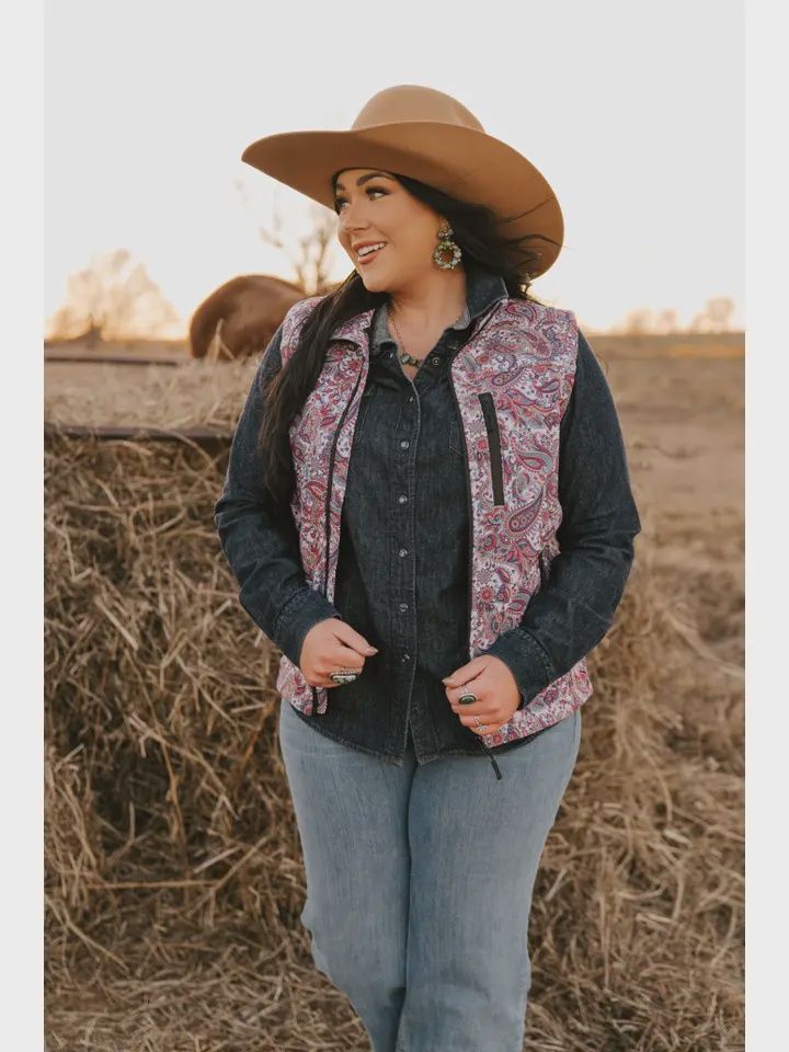 Ladies Bonded Softshell Vest