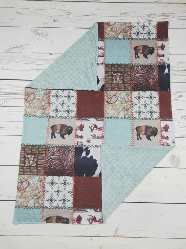 Western Rodeo Baby Blankets: Multiple Designs