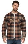 MIDLAND BRUSHED PLAID SHIRT JACKET