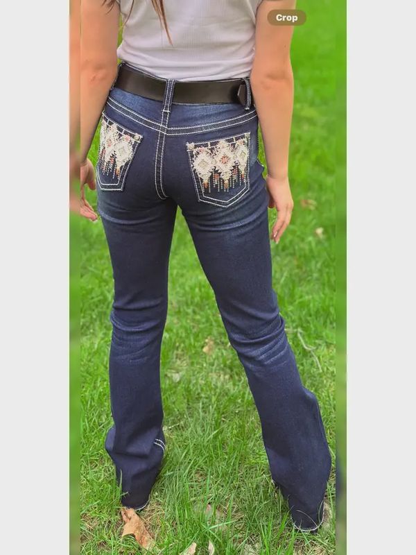 Girls&#39; Western Bootcut Jeans - MCGJ-HX-45