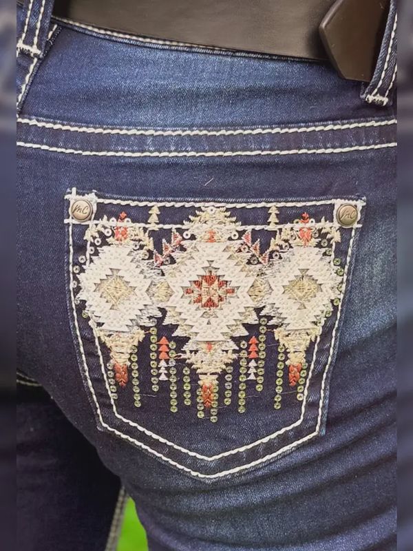 Girls' Western Bootcut Jeans - MCGJ-HX-45