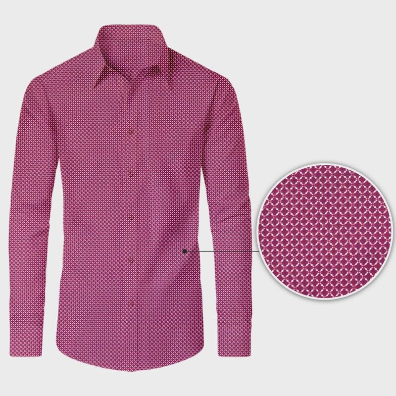 Galaxy Men's Long Sleeve Performance Stretch Printed Dress Shirts