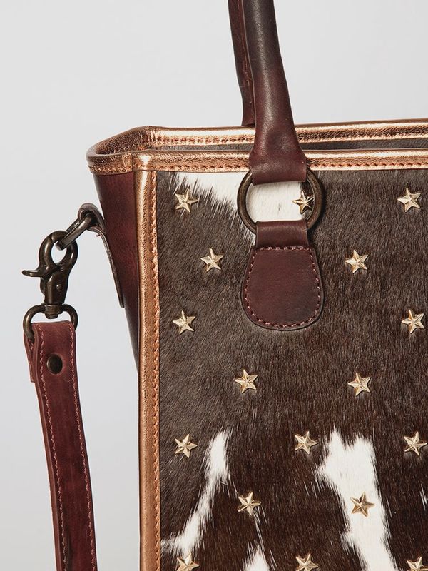 LC-ADBGZ608 Tote Hair-On Genuine Western Leather Women Bag