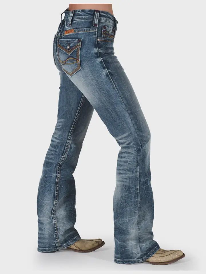 Firecracker Jeans, Color: Medium Blue Wash, Size: 24