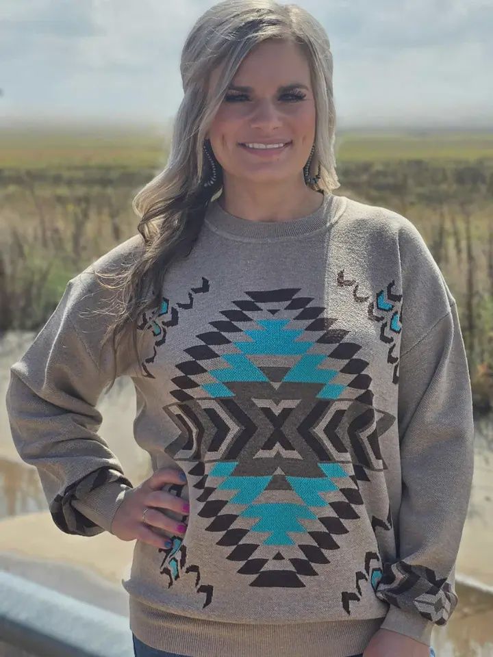 Nevada Aztec Sweater, Size: S