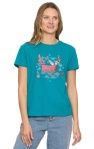 WILD THING SS GRAPHIC TEE, Colour: Teal, Size: Small