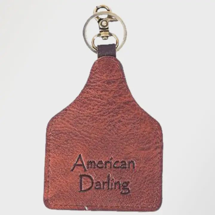 Hair On Genuine Leather Keyring