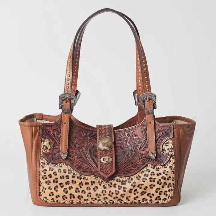 American Darling Western Leather Tote. Handcrafted