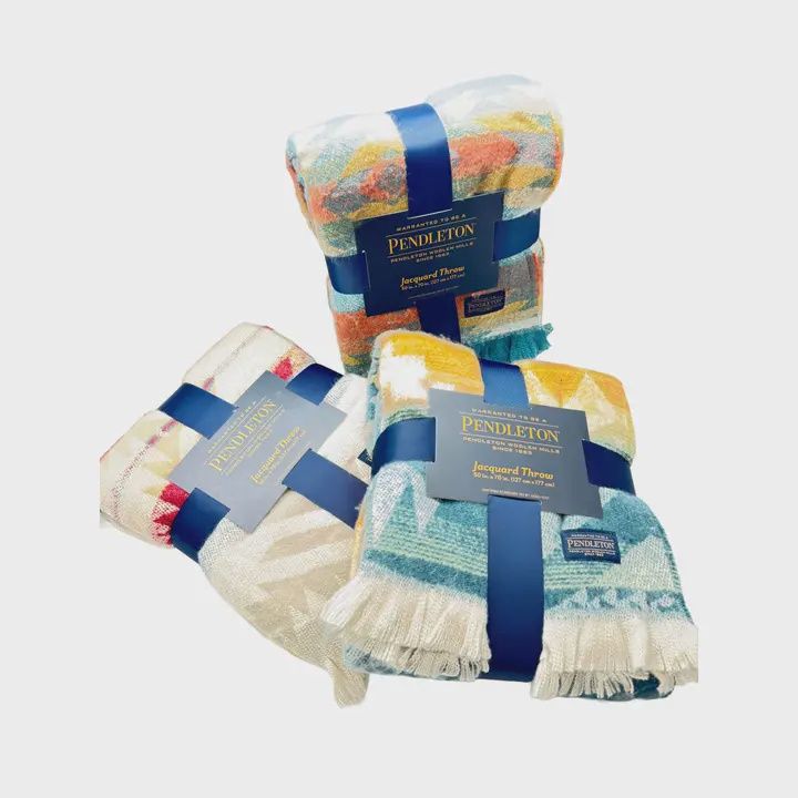 Pendleton Jacquard Polyester Blanket Throw 50 X 70&quot; Assorted