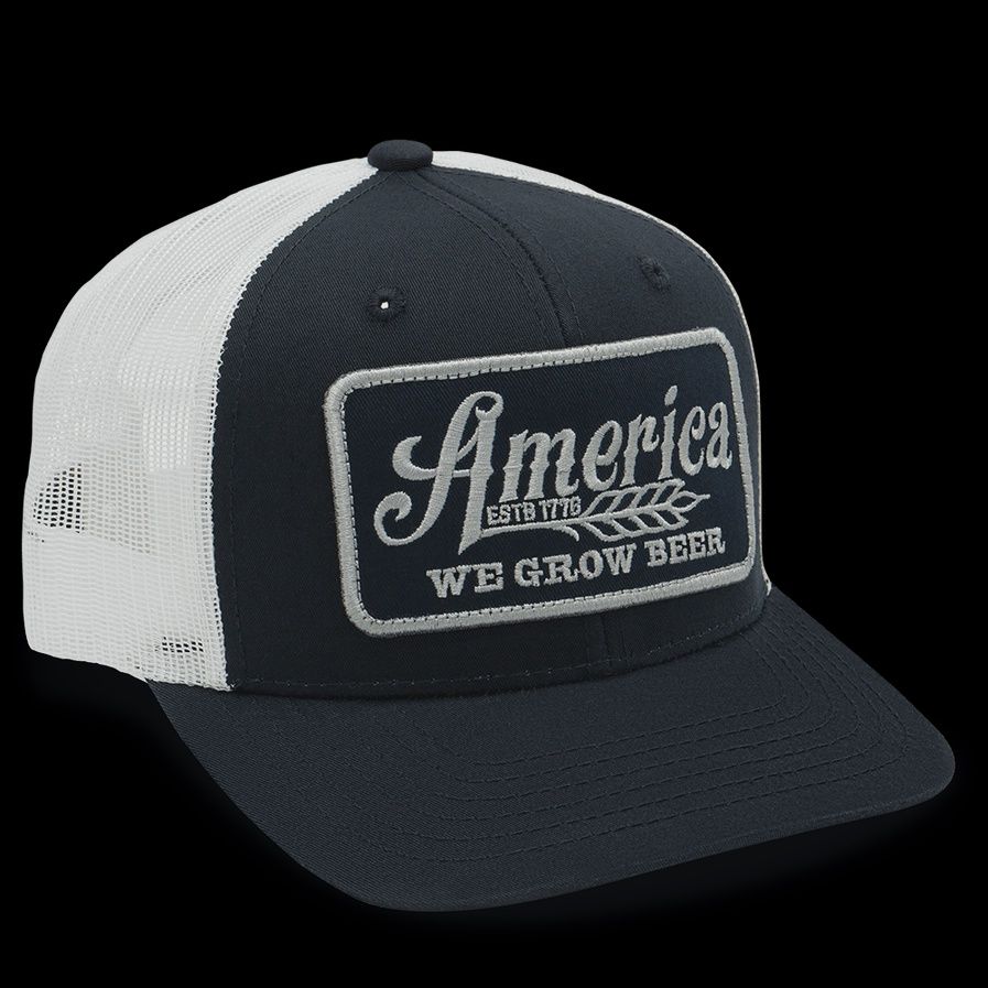 We Grow Beer Hat-Blue/White