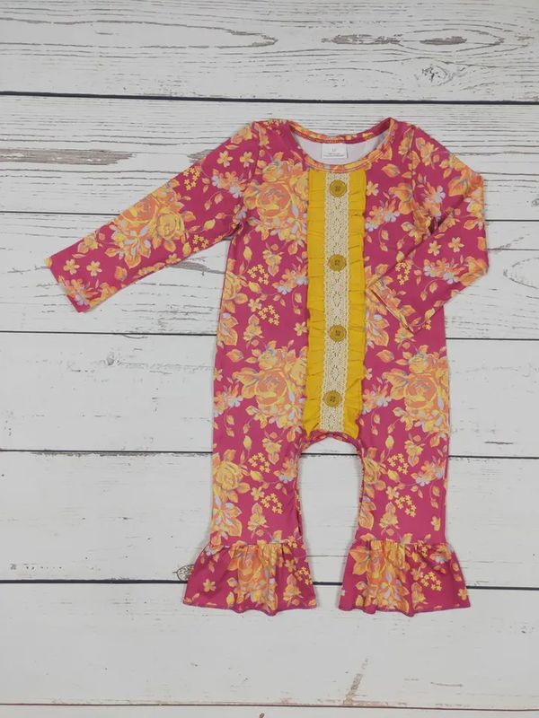 Baby Girls Flower Romper