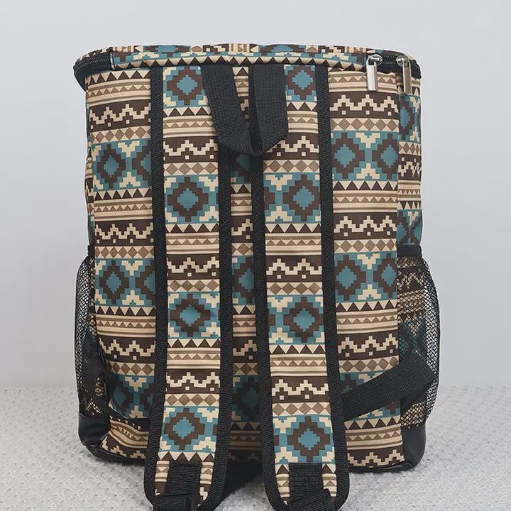Western Aztec Print Cooler Insulated Bag