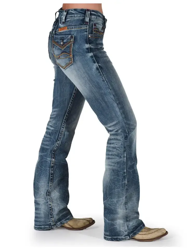 Firecracker Jeans, Color: Medium Blue Wash, Size: 24