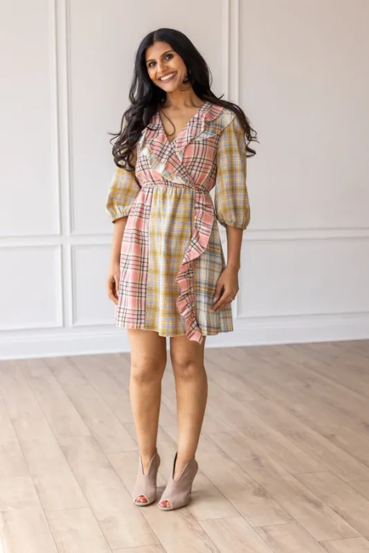 Diverse Plaid Serenade Dress