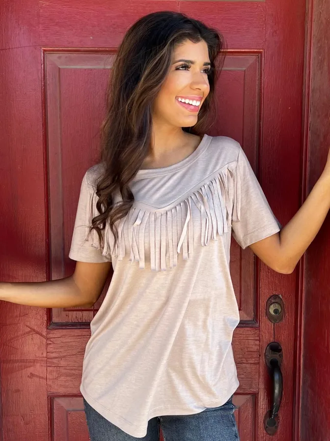 The Right Amount of Western Tee, Colour: Brown, Size: 3XL