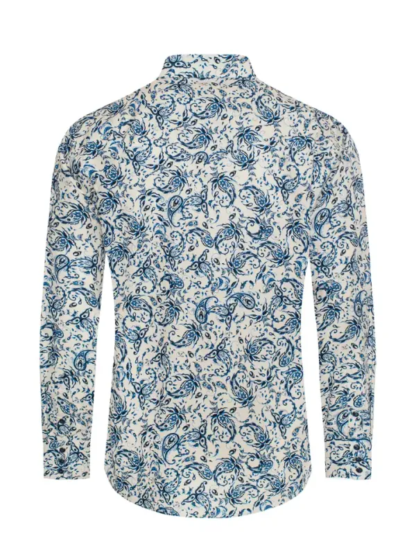 Men's Western Pearl Snap Print Shirt