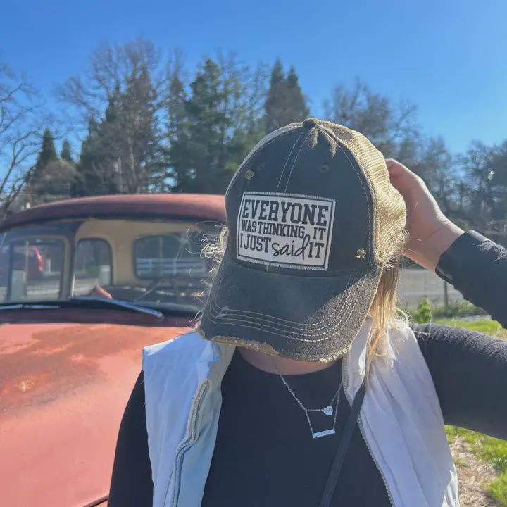 Trucker Hat Baseball Cap, style: Everyone was thinking it. I just said it