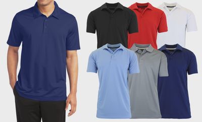 Men's Dry Fit Moisture-Wicking Polo Shirt