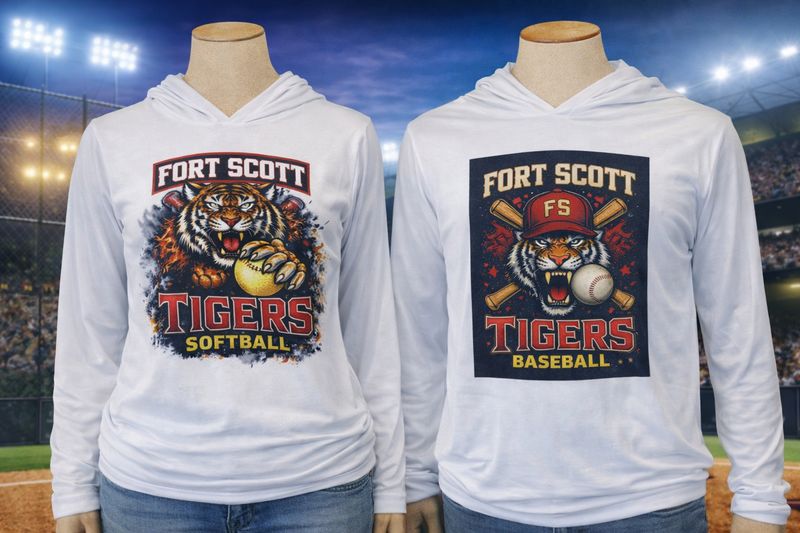 Custom Tiger Baseball Tee