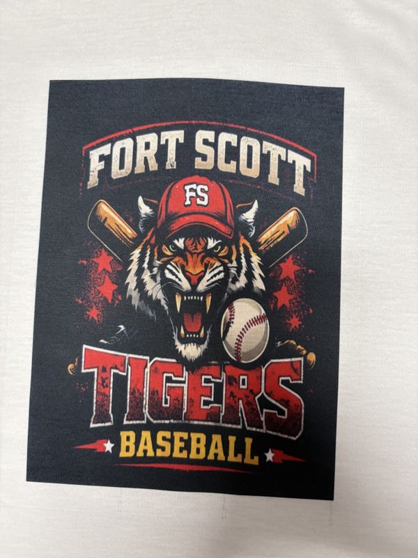 Custom Tiger Baseball Tee