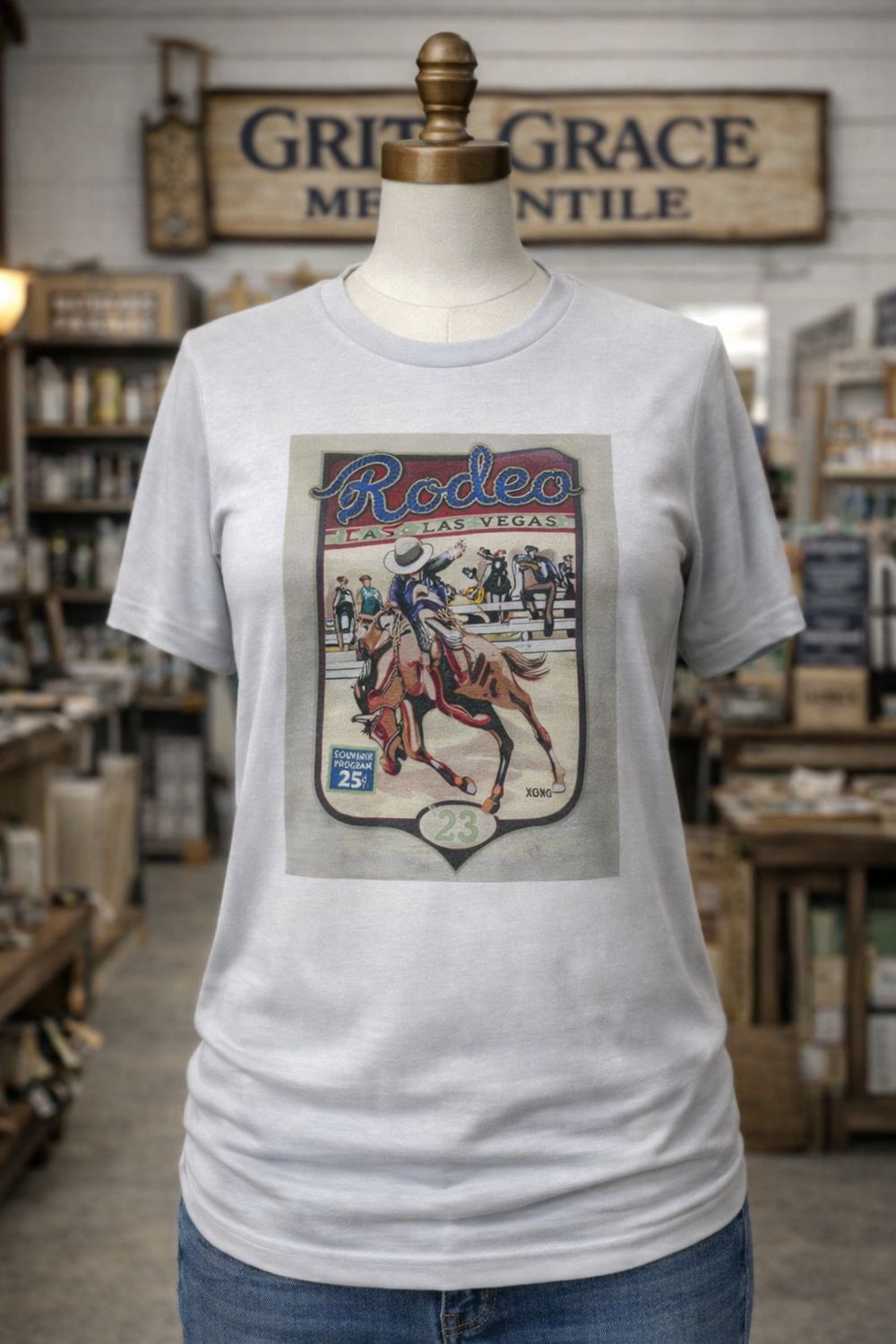 Custom Vintage Rodeo Tee, Size: X-Large