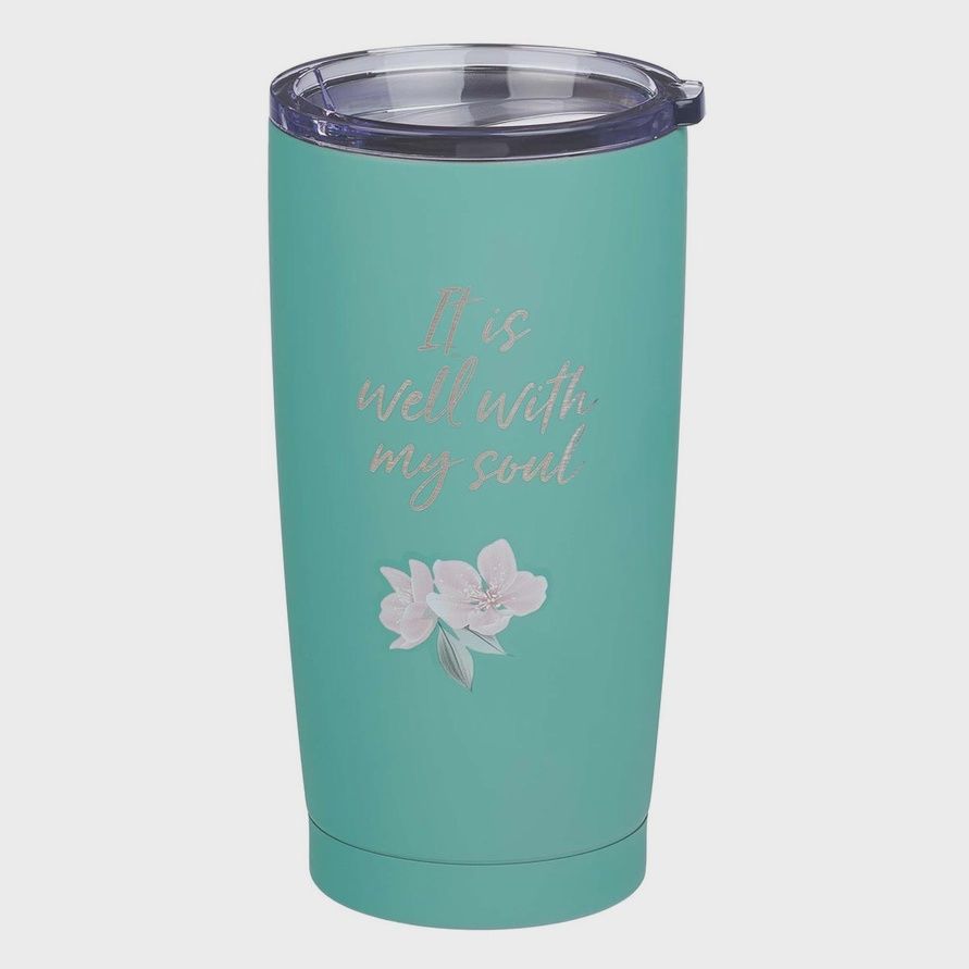 Mug Ss Travel Teal It Is Well with My Soul