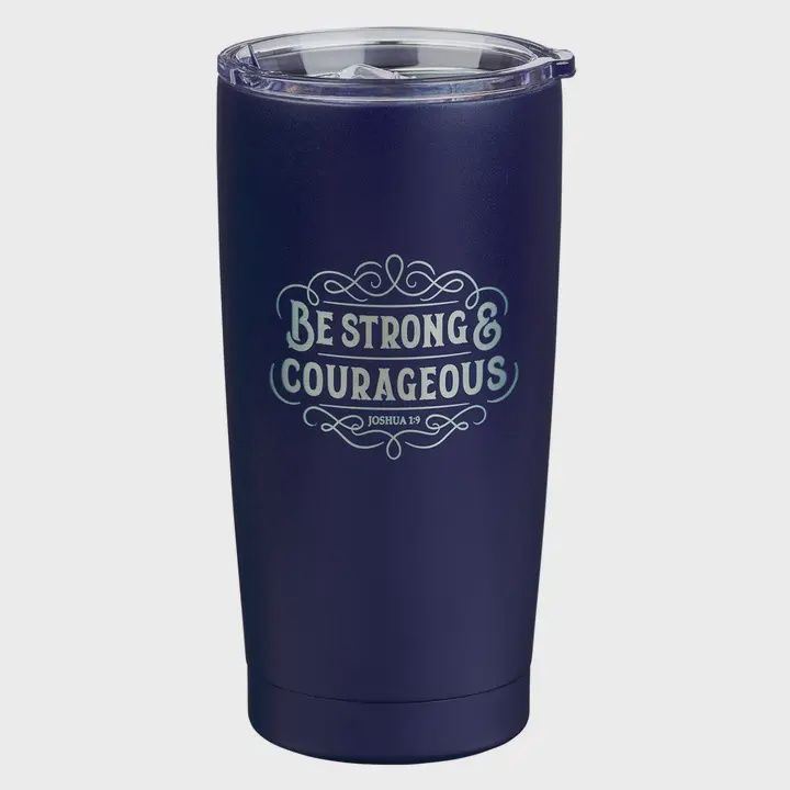 Tumbler Ss Navy Be Strong Josh. 1:9
