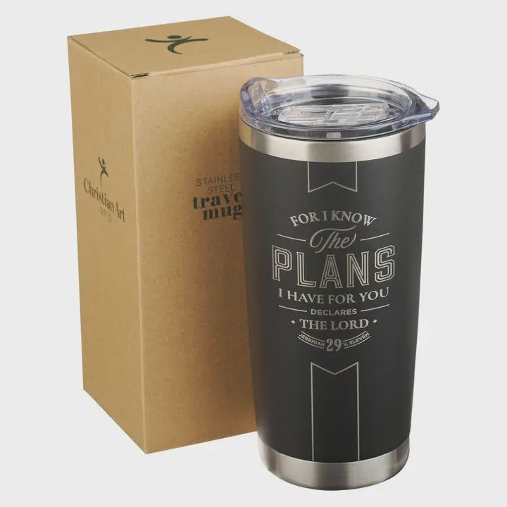 Tumbler Ss Black I Know the Plans Jer. 29:11