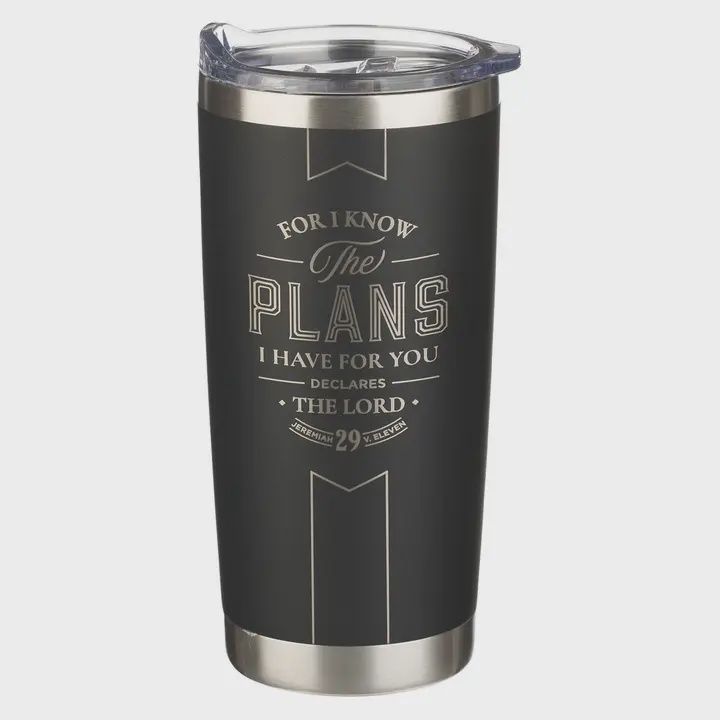 Tumbler Ss Black I Know the Plans Jer. 29:11