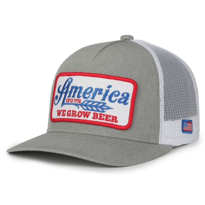 We Grow Beer Hat-Gray(1)